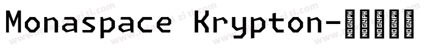 Monaspace Krypton字体转换